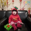 Áo hoodie bé mũ bánh chưng bánh tét pháo dưa hấu lì xì Đón Tết 2.026 cho 1‑9 tuổi 3