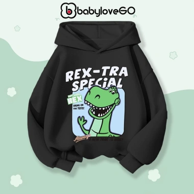 Áo hoodie bé trai BabyloveGO Khủng Long nỉ hai da dày, ấm áp 1‑10 tuổi, giá 179k 5