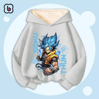 Áo hoodie bé trai BabyloveGO nỉ mũ in hình Dragon Ball 7 viên ngọc rồng Son Goku - Giá giảm 179k