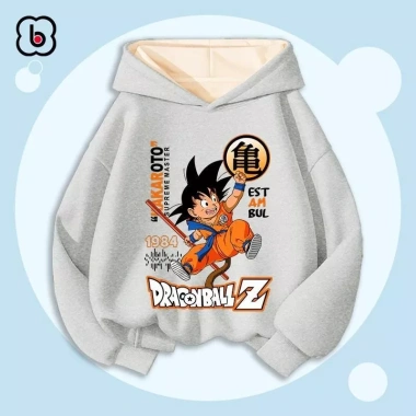 Áo hoodie bé trai BabyloveGO nỉ mũ in hình Dragon Ball 7 viên ngọc rồng Son Goku - Giá giảm 179k