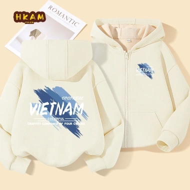 Áo Hoodie Bé Trai Dây Kéo Lót Lông Cừu Mùa Thu Đông - Khoác Có Túi Giá Ưu Đãi 345.600