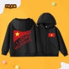 Áo Hoodie Bé Trai Dây Kéo Thoáng Khí, Thoải Mái, Túi In Cờ Việt Nam - 250.000đ 3