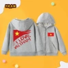 Áo Hoodie Bé Trai Dây Kéo Thoáng Khí, Thoải Mái, Túi In Cờ Việt Nam - 250.000đ 4