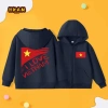 Áo Hoodie Bé Trai Dây Kéo Thoáng Khí, Thoải Mái, Túi In Cờ Việt Nam - 250.000đ 6