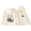 Áo Hoodie Bé Trai Dây Kéo Trẻ Em - Đơn Giản Thời Trang, Túi Đựng & In Xe Hơi 9