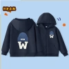 Áo Hoodie Bé Trai Form Rộng, Mũ Trùm, Zip, Nỉ Bông Cotton Ấm Áp - Giá 182.507₫