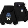 Áo Hoodie Bé Trai Form Rộng, Mũ Trùm, Zip, Nỉ Bông Cotton Ấm Áp - Giá 182.507₫ 9