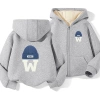 Áo Hoodie Bé Trai Form Rộng, Mũ Trùm, Zip, Nỉ Bông Cotton Ấm Áp - Giá 182.507₫ 10