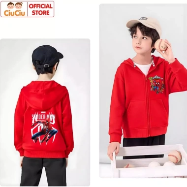 Áo Hoodie Bé Trai Spiderman CIUCIU KID Nỉ Da Cá Mềm Mịn Giữ Ấm - Giá 175k, giảm từ 227.5k 6