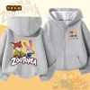 Áo Hoodie Bé Trai Trẻ Em Dây Kéo Đơn Giản Có Túi In Zootopia - Giá 250.000đ 10