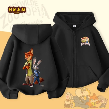 Áo Hoodie Bé Trai Zootopia Dây Kéo Túi Đơn Giản Thời Trang - 250.000đ (310.000đ) 9