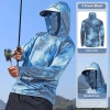 Áo hoodie câu cá ngoài trời có nắp che mặt, chống nắng, thoải mái - 151.200₫ 7