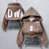 Áo Hoodie Croptop Nữ NO1 Form Rộng, Nỉ Dày Dặn, Streetwear Cá Tính - 175.500 VND 8