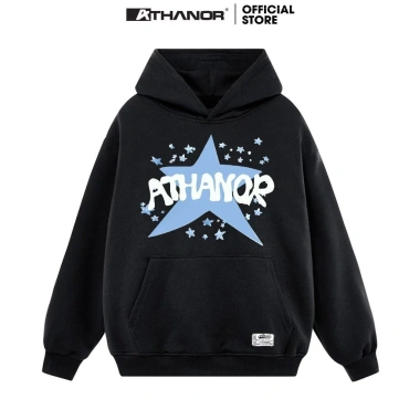 Áo Hoodie Form Rộng Tay Bồng, Nỉ Bông Cotton Premium - Blue Star, Giá 99.000đ - RTOML 7 Áo Hoodie Form Rộng Tay Bồng, Nỉ Bông Cotton Premium - Blue Star, Giá 99.000đ - RTOML 7