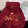 Áo Hoodie Giáng Sinh Merry Christmas Thiết Kế Trendy Mũ Ông Noel Giá 99k