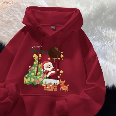 Áo Hoodie Giáng Sinh Unisex Ông Noel & Hươu Nai - Cute Trendy RTOML Giá 99k