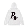 Áo hoodie in chữ R ngôi sao nỉ bông siêu mềm mịn, ấm unisex, cặp đôi mùa đông đi chơi du lịch, phong cách trẻ trung điểm nhấn 2