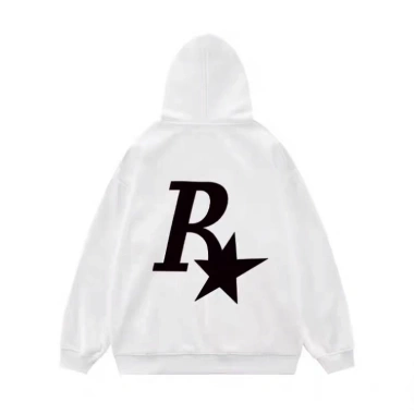 Áo hoodie in chữ R ngôi sao nỉ bông siêu mềm mịn, ấm unisex, cặp đôi mùa đông đi chơi du lịch, phong cách trẻ trung điểm nhấn