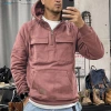 Áo hoodie nam dáng rộng, túi nửa dây kéo, thời trang thu đông - giảm 16% 2