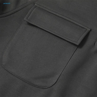 Áo hoodie nam dáng rộng, túi nửa dây kéo, thời trang thu đông - giảm 16%