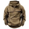 Áo hoodie nam dáng rộng, túi nửa dây kéo, thời trang thu đông - giảm 16% 10