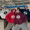 Áo Hoodie Nam Nữ Boxy Chất Nỉ Dày, Nút Bấm Cổ, Thêu Dập Số Nổi Bật - Giá 198.850 VND 3