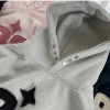 Áo Hoodie Nam Nữ Boxy Chất Nỉ Dày, Nút Bấm Cổ, Thêu Dập Số Nổi Bật - Giá 198.850 VND 6