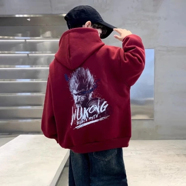 Áo hoodie nam WUKONG áo khoác nỉ bông thu đông cho bé trai 6-14 tuổi size 18-52kg giá 85k 9