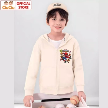 Áo Hoodie Người Nhện Siêu Nhân Bé Trai CIUCIU KID Nỉ Da Cá Mềm Mịn Giữ Ấm 175k 7