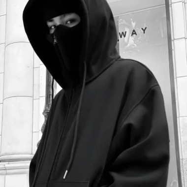 Áo hoodie nỉ Ninja có zipper chống nắng, nón cao cổ & tay bự - Sale 20% SUSUBOUTIQUE 4