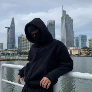 Áo hoodie nỉ Ninja có zipper chống nắng, nón cao cổ & tay bự - Sale 20% SUSUBOUTIQUE 6