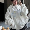 Áo Hoodie Nữ Form Rộng Nỉ Dày Dặn Mềm Mịn Thêu Chữ Xinh Phong Cách Học Và Đi Chơi 6