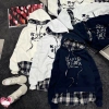 Áo Hoodie Nữ Nỉ Mũ Pha Kẻ Chất Ấm Dày Dặn, Mềm Mại, Quảng Châu Giảm 370.500₫