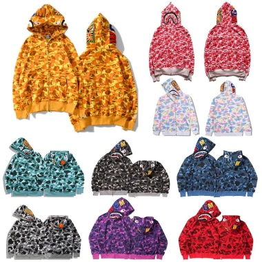 Áo hoodie polyester mềm Bape in cá mập, túi Kangaroo - Giá chỉ 252.720₫, giảm 17% 6