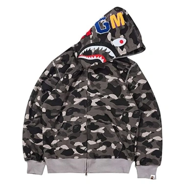 Áo hoodie polyester mềm Bape in cá mập, túi Kangaroo - Giá chỉ 252.720₫, giảm 17% 8