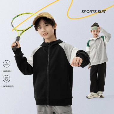 Áo Hoodie Trẻ Em HKAM Dây Kéo Thời Trang In Ngôi Sao - Đồ Khoác Đơn Giản, Giá Ưu Đãi 2