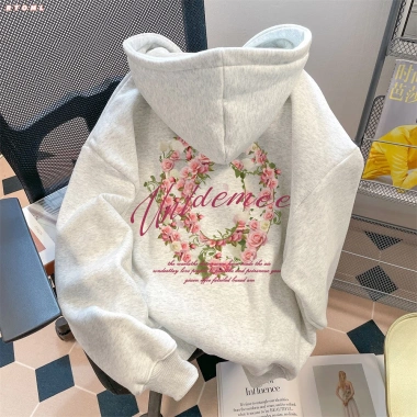 Áo Hoodie Unisex Hoa Hồng - Thiết Kế Bông Hoa Độc Đáo, Ấm Mềm, Giá 99.000₫