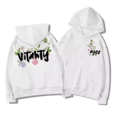 Áo Hoodie Unisex Xám Mềm Mại In Chữ VITALITY Hoa Văn Phong Cách Streetwear - 99k 5 Áo Hoodie Unisex Xám Mềm Mại In Chữ VITALITY Hoa Văn Phong Cách Streetwear - 99k 5