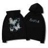Áo Hoodie Unisex Xám Mềm Mại In Hình Bướm Trendy Thời Trang Streetwear - 99k 6
