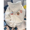 Áo Hoodie Unisex Xám Mềm Mại In Hình Thức Ăn Fast Food Cute 350GSM Vải Cao Cấp Oversize: Giá 99k