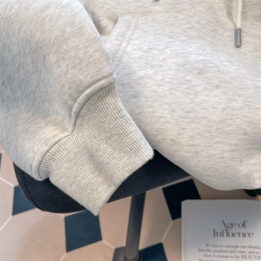 Áo Hoodie Unisex Xám Mềm Mại In Hình Thức Ăn Fast Food Cute 350GSM Vải Cao Cấp Oversize: Giá 99k