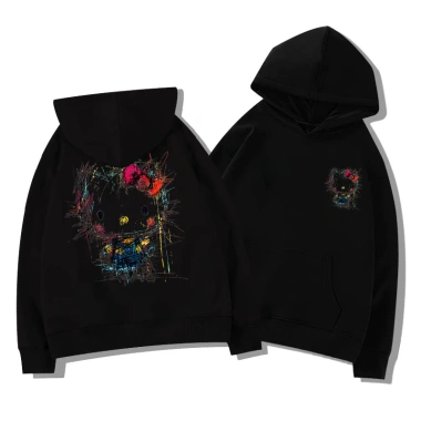 Áo Hoodie Unisex Xám Mềm Mại In Mèo Hoạt Hình Streetwear Trendy RTOML Giá 99.000₫ 6