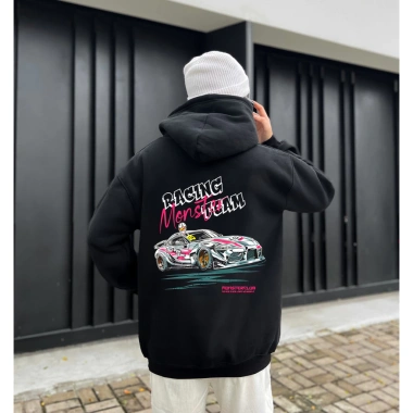 Áo hoodie xe đua rộng mùa thu đông nỉ bông RTOML - Giá 99k ấm áp thời trang