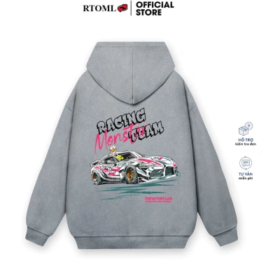 Áo hoodie xe đua rộng mùa thu đông nỉ bông RTOML - Giá 99k ấm áp thời trang