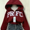 Áo Hoodie Zip Croptop Nỉ dày thêu chữ, túi trong, mũ to - Đi chơi 180.000 VND 2