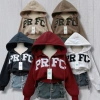 Áo Hoodie Zip Croptop Nỉ dày thêu chữ, túi trong, mũ to - Đi chơi 180.000 VND 4