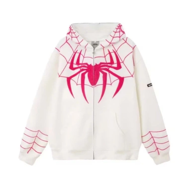 Áo Hoodie Zip Nam Nữ In Hình Nhện Khóa Kéo - Cá Tính Năng Động, Vui Nhộn 147,440₫