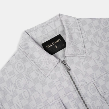 Áo jacket cổ bẻ nam Vulcano công sở - Họa tiết mono thời trang cao cấp RT.25.A5, giá 1.399.000₫ 3