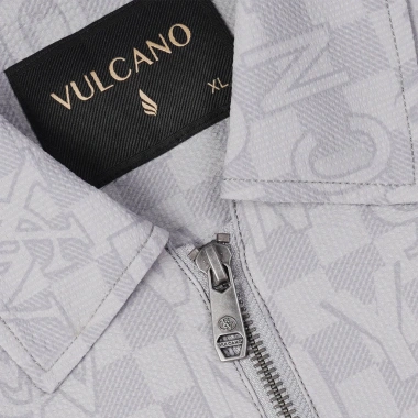 Áo jacket cổ bẻ nam Vulcano công sở - Họa tiết mono thời trang cao cấp RT.25.A5, giá 1.399.000₫ 4