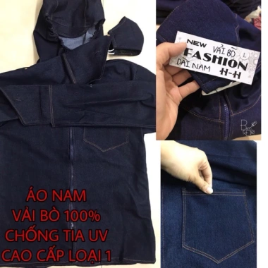Áo jean bò nam 2 lớp và 1 lớp chống UV dáng dài xuông size 50 100kg giá 260k 7